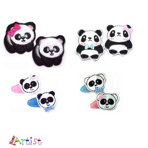 Baby / Toddler hair clip - Panda bear