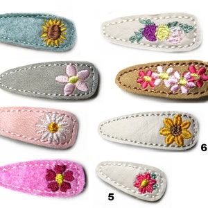 Flower Hair clip free choice of colours image 2
