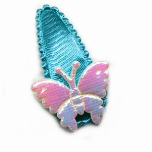 Haarspange kinder Haarklammer Haarschmuck Mädchen Kind Hair clips Kids Schmetterlinge freie Farbwahl Bild 1