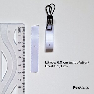 Mini-Größenetiketten zum Einnähen, Größenlabels mit Kleidergröße image 2