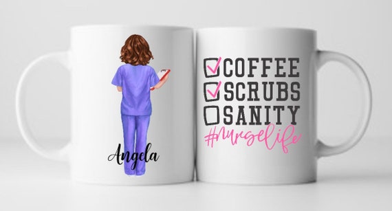 Custom Nurse Mug, Personalized RN Gift, Front Line Worker