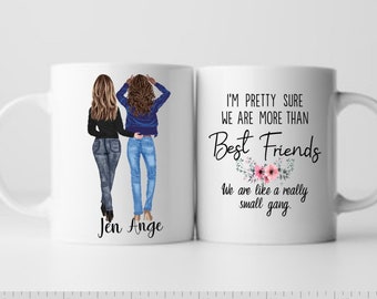 Custom Bestie Mug, Personalized BFF Gift, Sister Mug
