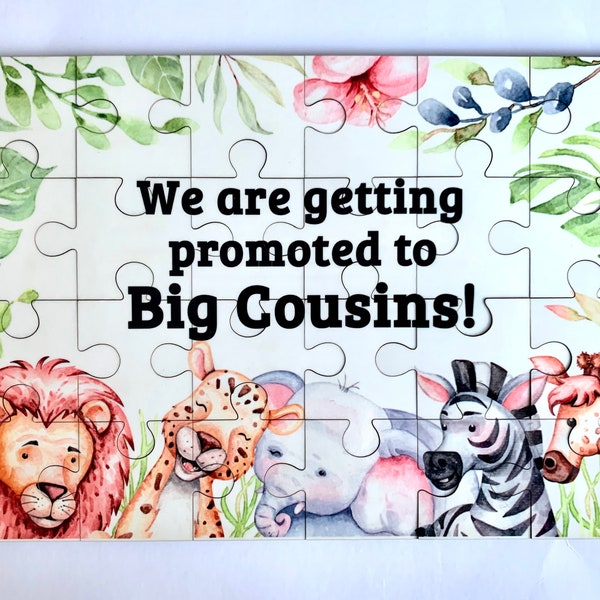 Pregnancy announcement, custom pregnancy announcement puzzle,baby jigsaw puzzle,big brother announcement,baby announcement,nursery decor,