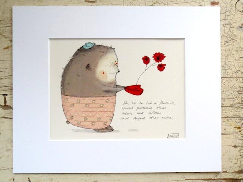 Wo das Loch im Herzen ist... Etsy.de