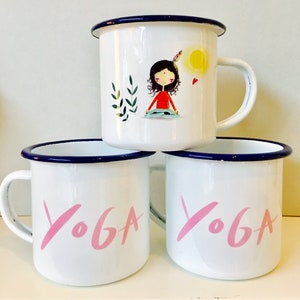 Enamel Mug Yoga