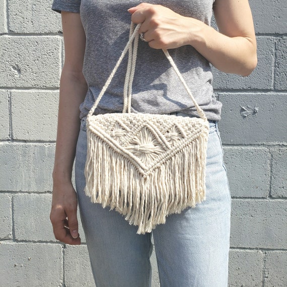 macrame crossbody bag