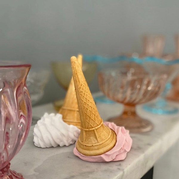 1 x FALSO cono gelato Food Prop replica cibo da esposizione