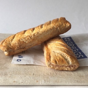 Fake Classic Freggs sausage roll - Full Size Replica Party Food Bakery Display Shop Photo Prop pastry