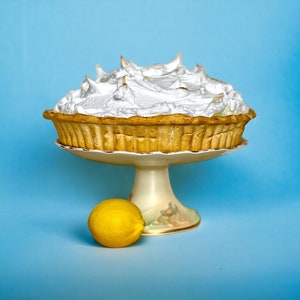 Fake Lemon Meringue Pie Prop Display Food Faux Cake