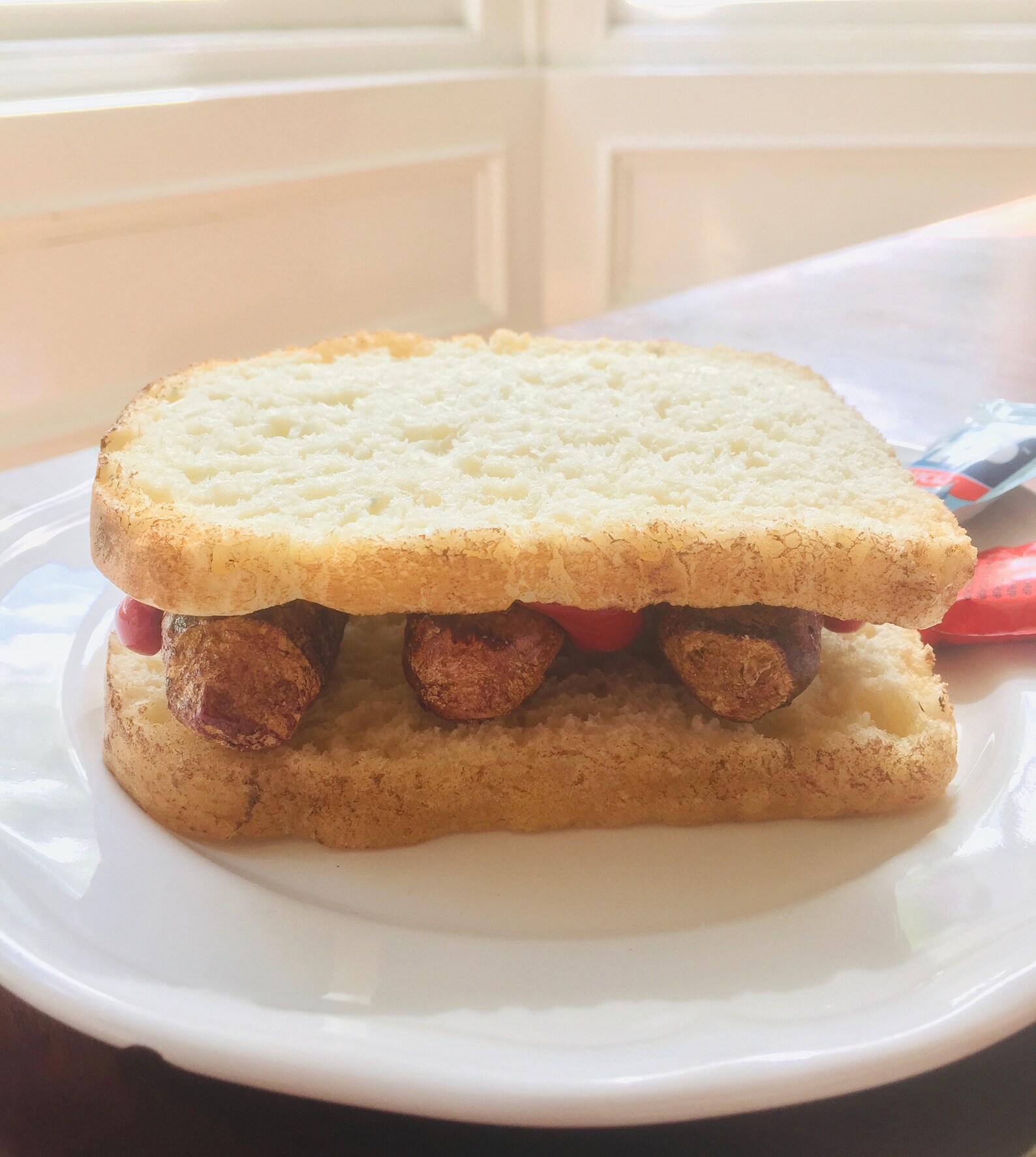 FAKE Sausage Sandwich Food prop display photo tv replica Etsy