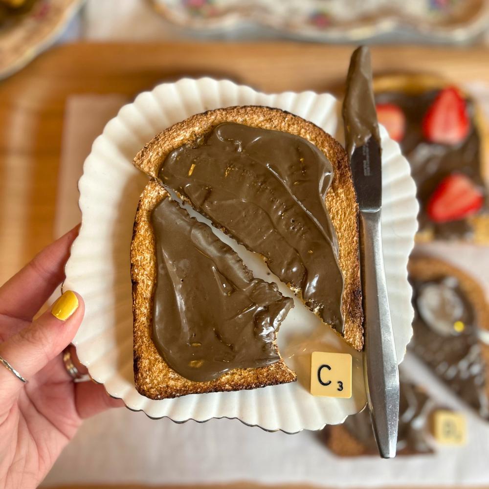 Fake Food Toast Prop, Nutella, Banana, or Strawberry - Etsy