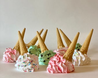 1 x FAKE Ice Cream Cone Food Prop replica display food