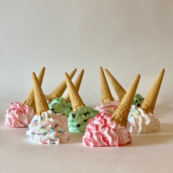 1 x FAKE Ice Cream Cone Food Prop replica display food