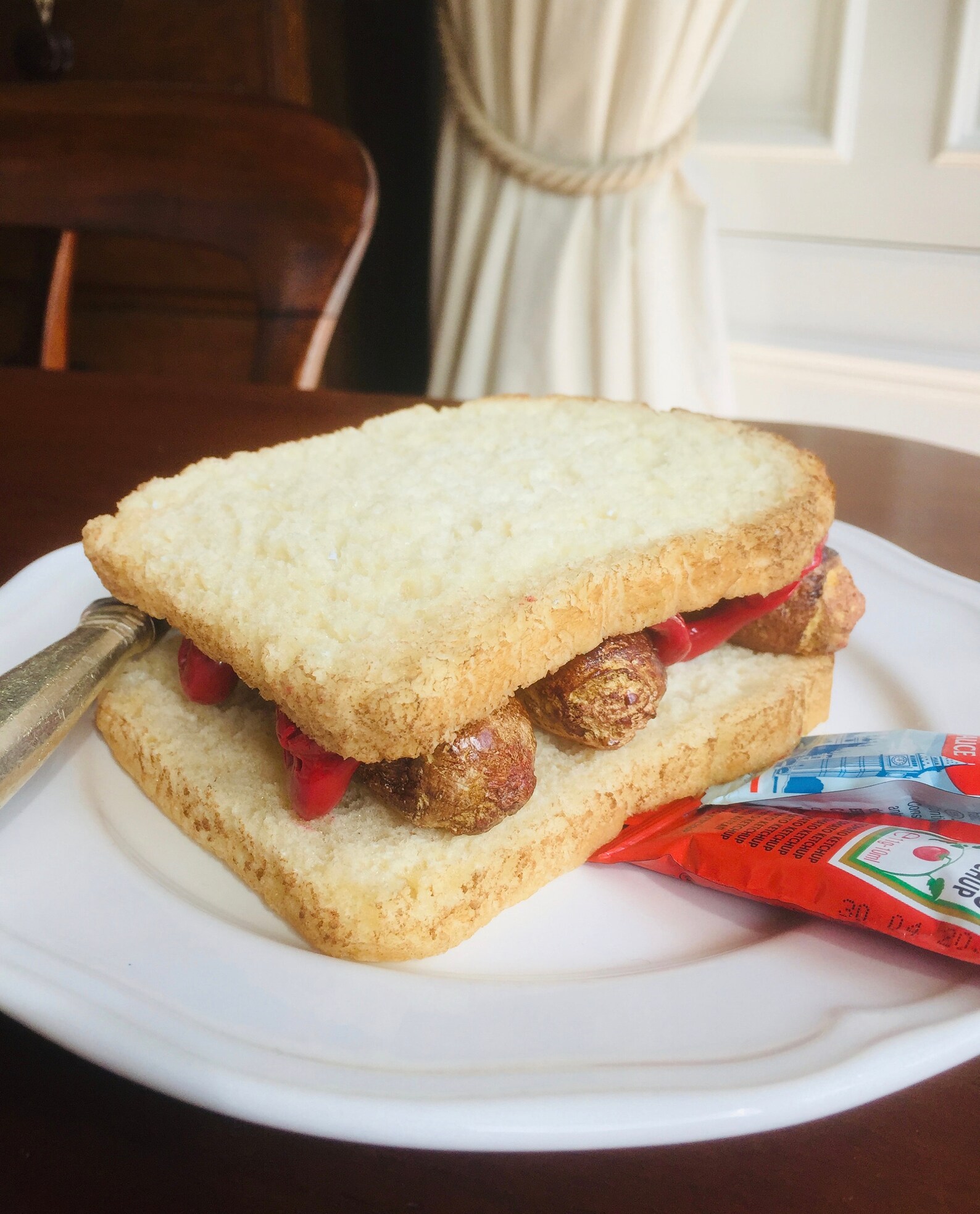 FAKE Sausage Sandwich Food prop display photo tv replica Etsy