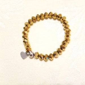 Bling Gold Beaded Bracelet