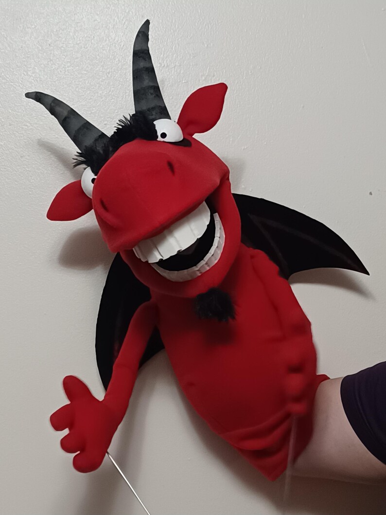 Jersey Devil Cryptid Hand and Rod Puppet Custom Made With Arm Rods - Etsy