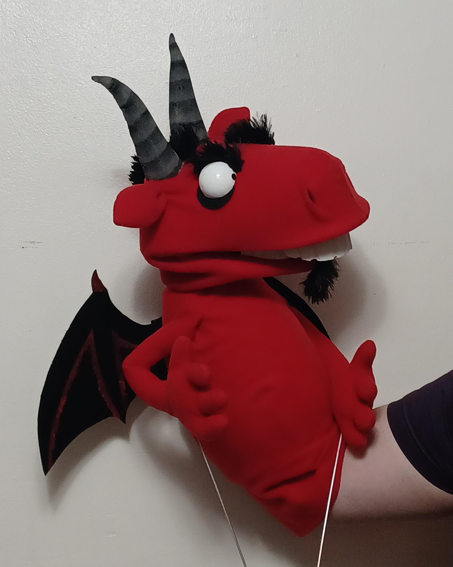 Jersey Devil Cryptid Hand and Rod Puppet Custom Made With Arm Rods - Etsy