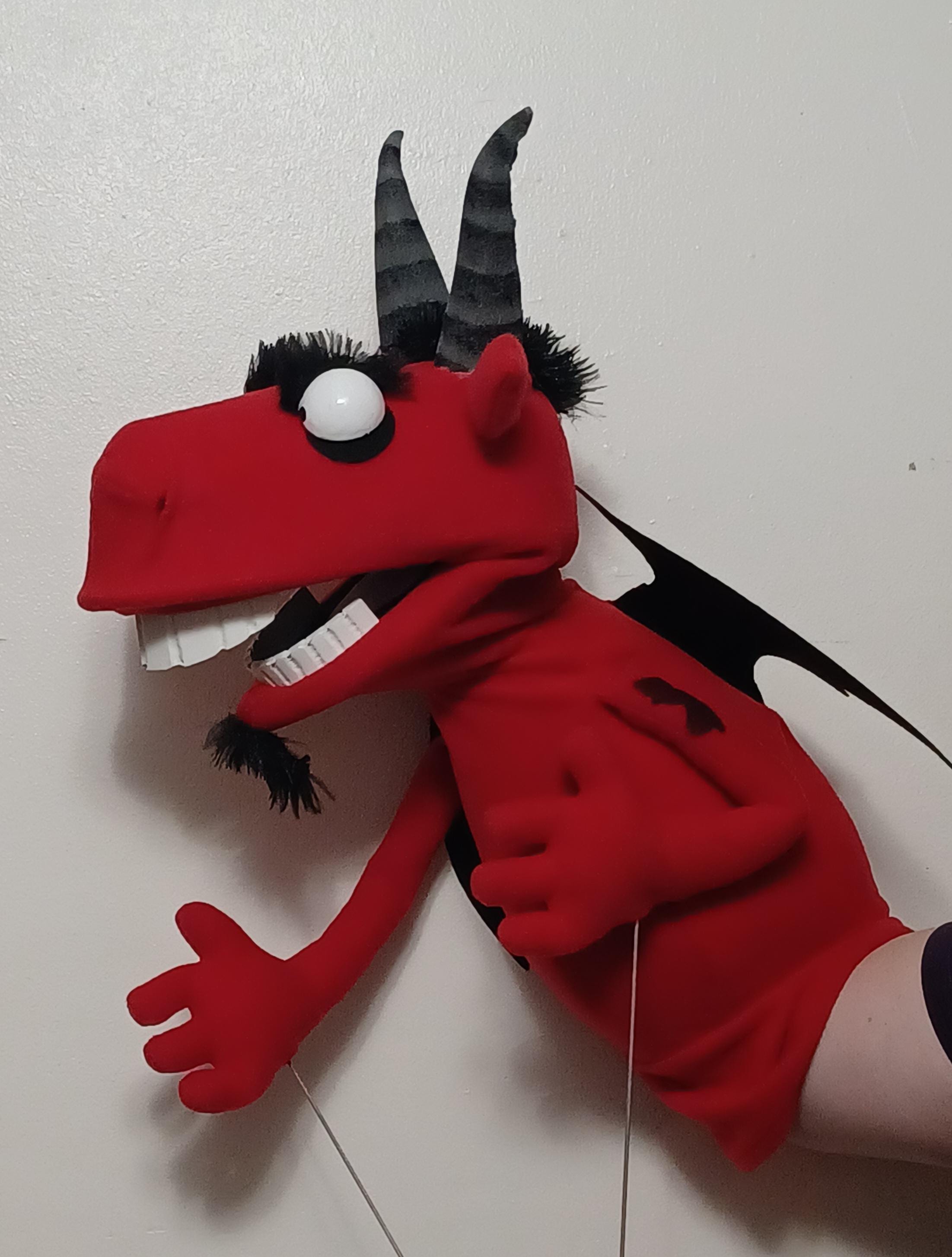 Jersey Devil Cryptid Hand and Rod Puppet Custom Made With Arm Rods - Etsy