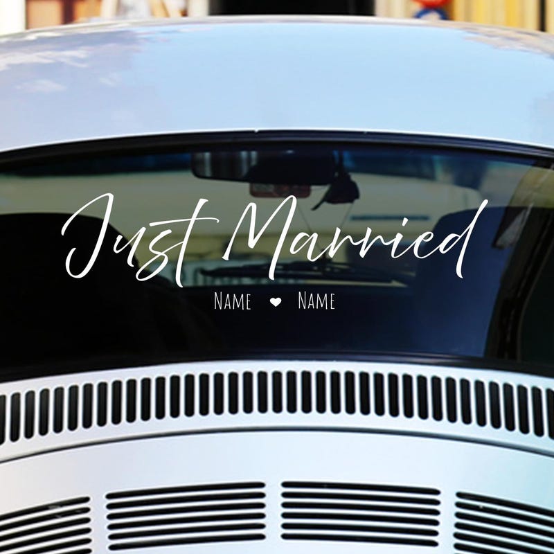 schriftzug-just-married-etsy-de