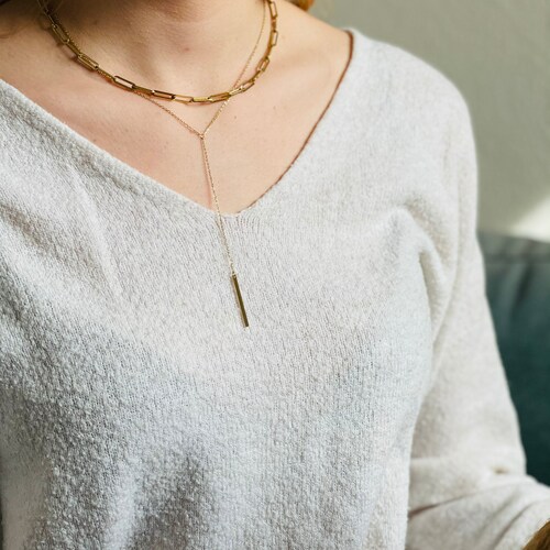 Fine Chain Long Y Chain Lady Gold 