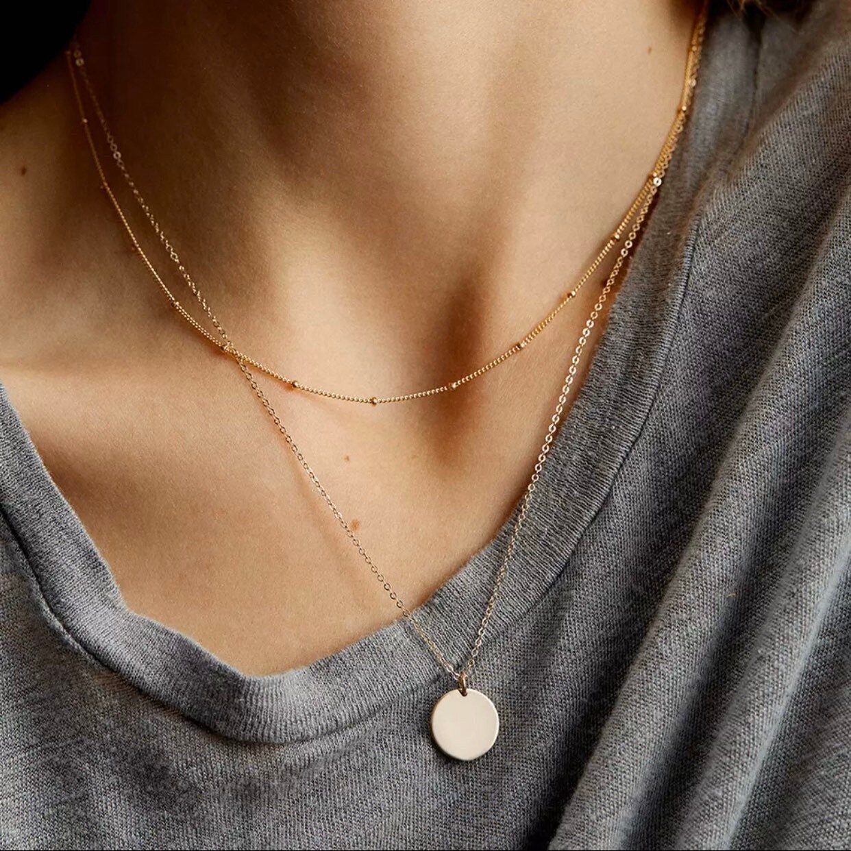 Fine Chain Multi-row Chain Coin 