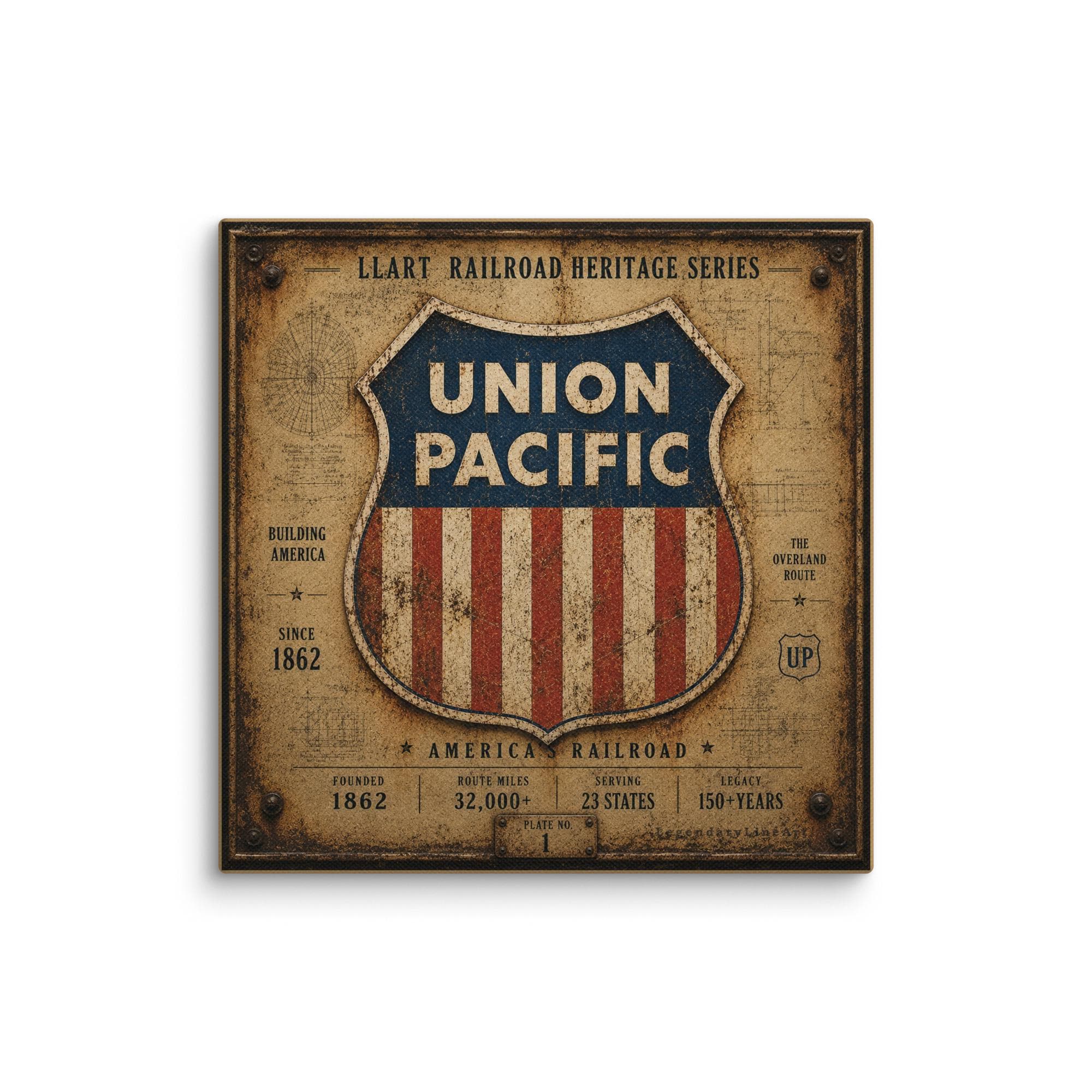 Union Pacific Plates - Etsy