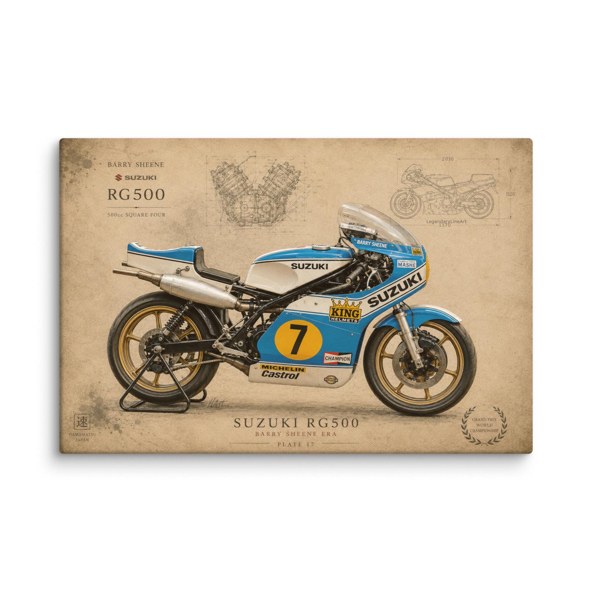 MINICHAMPS Suzuki XR 14 バリー・シーン 1/12 スズキ RG 500 バリーシーン ワールドチャンピオン GP 1976 （1/12
