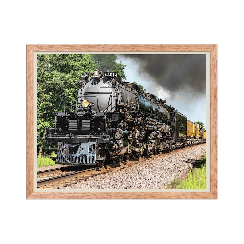 Union Pacific Big Boy 4014 Steam Locomotive Framed Print | Ink Wash ...