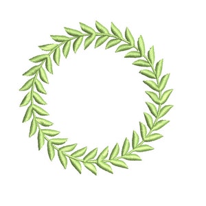 Leaf Frame - Embroidery Design File - Instant Download - Available in 5 Sizes and 8 Machine Formats.