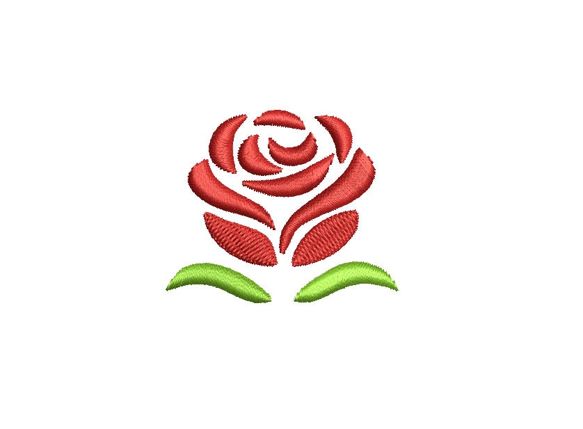 Rose Petals Embroidery Design File Instant Download Etsy