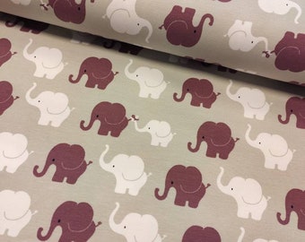 Jersey Elefanten grau/lila/weiß