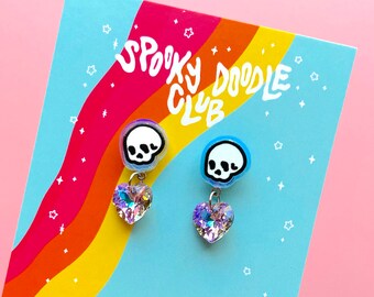 Spooky Doodle Club Acrylic Jewelry FUTURE GHOST NECKLACE