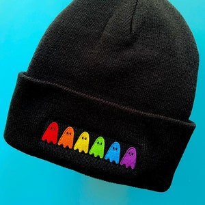 GHOST PRIDE BEANIE Spooky Doodle Club Embroidered Beanie image 2