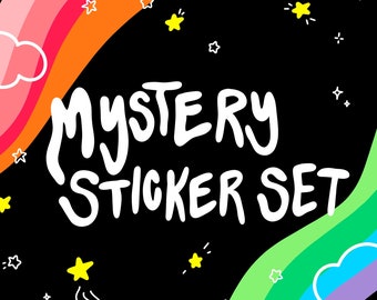 MYSTERY STICKERSET ~ Spooky sticker grabbelton, heks esthetische Halloween-stickers, briefpapier verrassing blinde doos, dagboek sticker verrassing