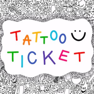 TATTOO TICKET ~ Spooky Doodle Club