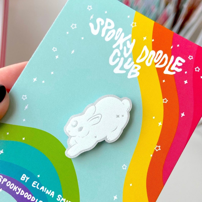 Rabbit Pin - Etsy