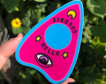Pegatina de planchette rosa – Adhesivo impermeable para tablero Ouija