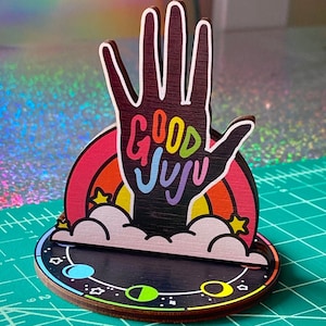 GOOD JUJU - Wooden Standee - Spooky Doodle Club