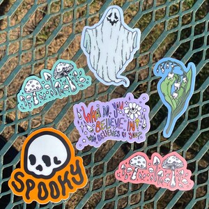 MYSTERY STICKER SET ~ Spooky Sticker Grab Bag, Witch Aesthetic Halloween Stickers, Stationery Surprise Blind Box, Journal Sticker Surprise image 8