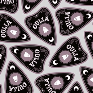 AUTOCOLLANT PLANCHETTE - Sticker planche Ouija, Sticker esthétique sorcière gothique, Spirit Board Planchette Evil Eye, Bonjour au revoir Ouija