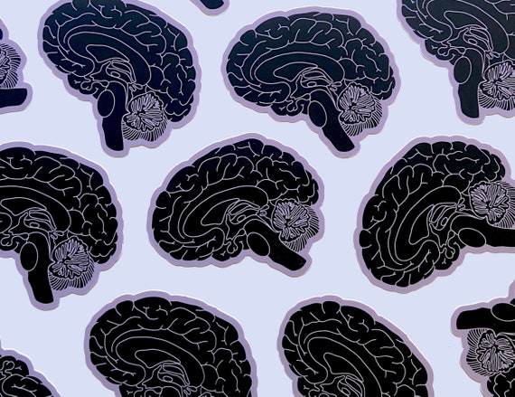 50 Adesivi A Forma Di Cervello - Divertenti, Colorati E Impermeabili, Per Decorare Laptop, Skateboard E Auto - Foto 3