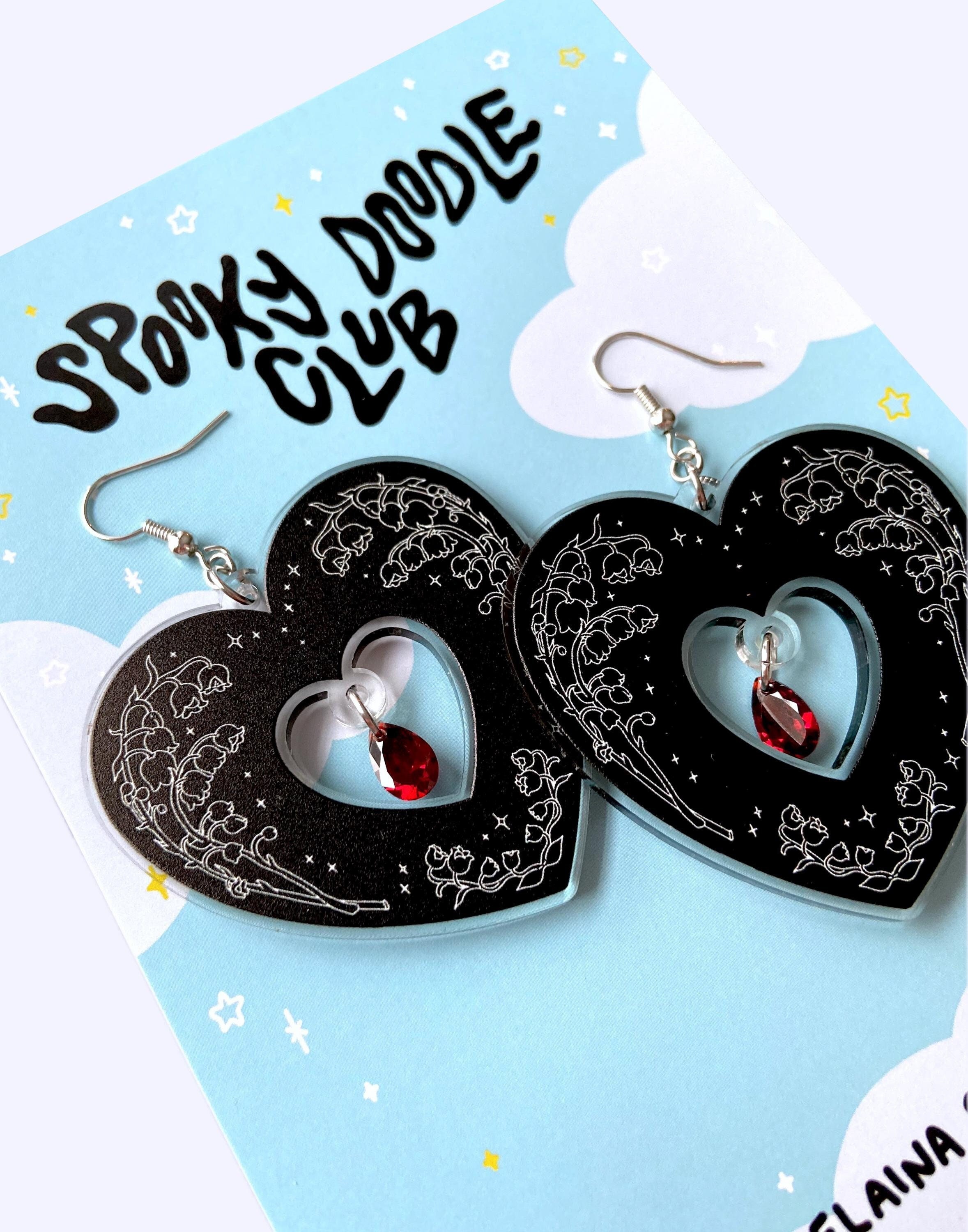 UNDYING TWILIGHT EARRINGS - Romantic Goth Earrings, Halloween 