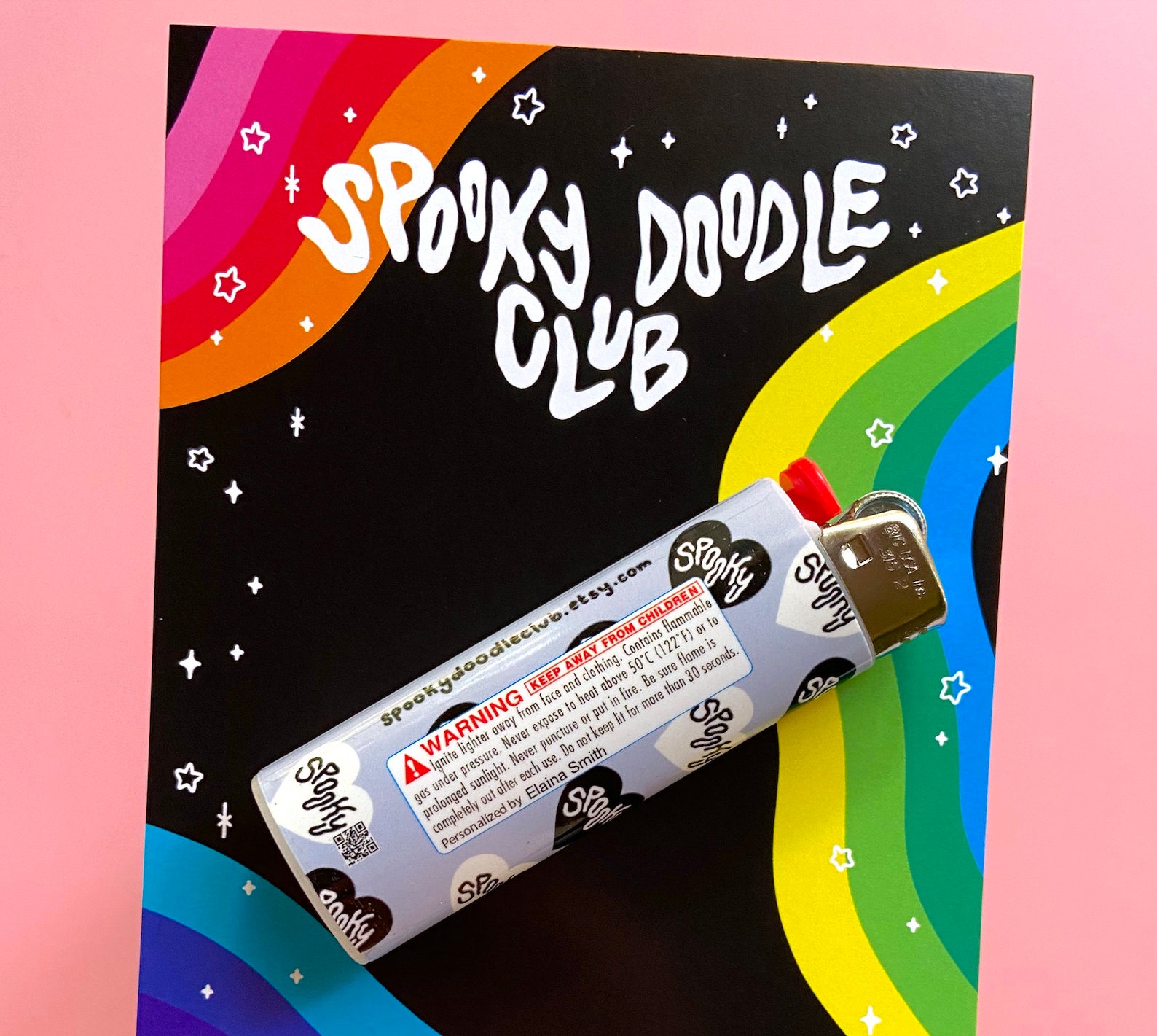 SPOOKY HEART LIGHTER gray Spooky Doodle Club Bic Lighter - Etsy