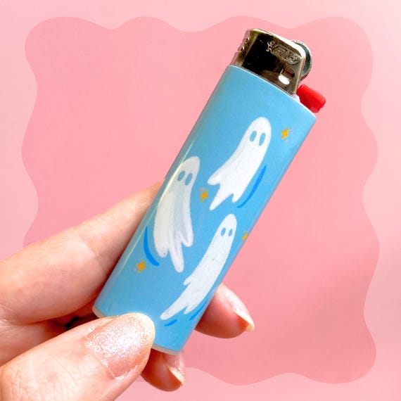 GHOST LIGHTER - Cute BIC Lighter, Witchy Aesthetic, Halloween Gift for  Candles, Haunted Spirit ~ Spooky Doodle Club