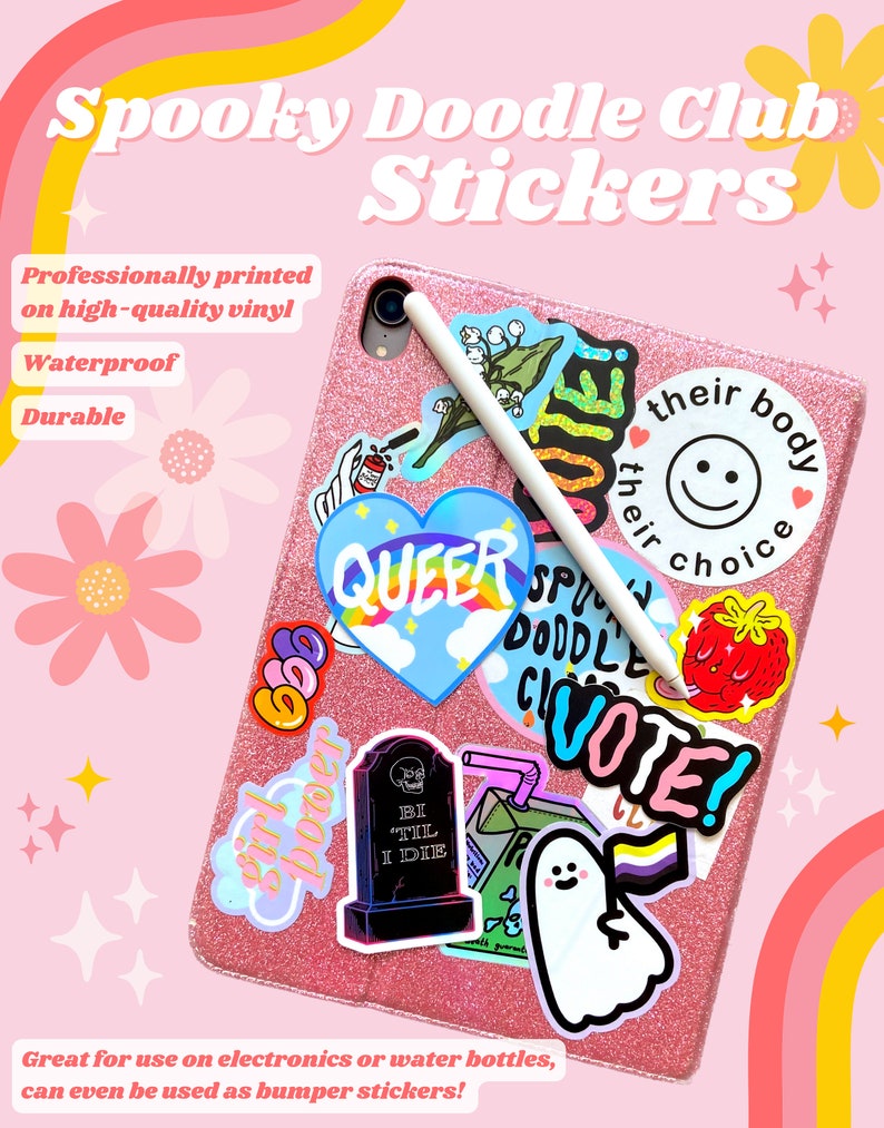 MYSTERY STICKER SET ~ Spooky Sticker Grab Bag, Witch Aesthetic Halloween Stickers, Stationery Surprise Blind Box, Journal Sticker Surprise image 3