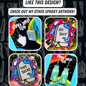 MYSTERY STICKER SET ~ Spooky Sticker Grab Bag, Witch Aesthetic Halloween Stickers, Stationery Surprise Blind Box, Journal Sticker Surprise image 10