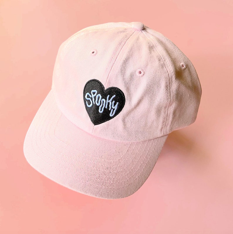 PASTEL SPOOKY HAT Spooky Doodle Club Embroidered Dad Hat Baseball Cap image 1