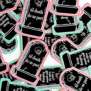 MYSTERY STICKER SET ~ Spooky Sticker Grab Bag, Witch Aesthetic Halloween Stickers, Stationery Surprise Blind Box, Journal Sticker Surprise image 7