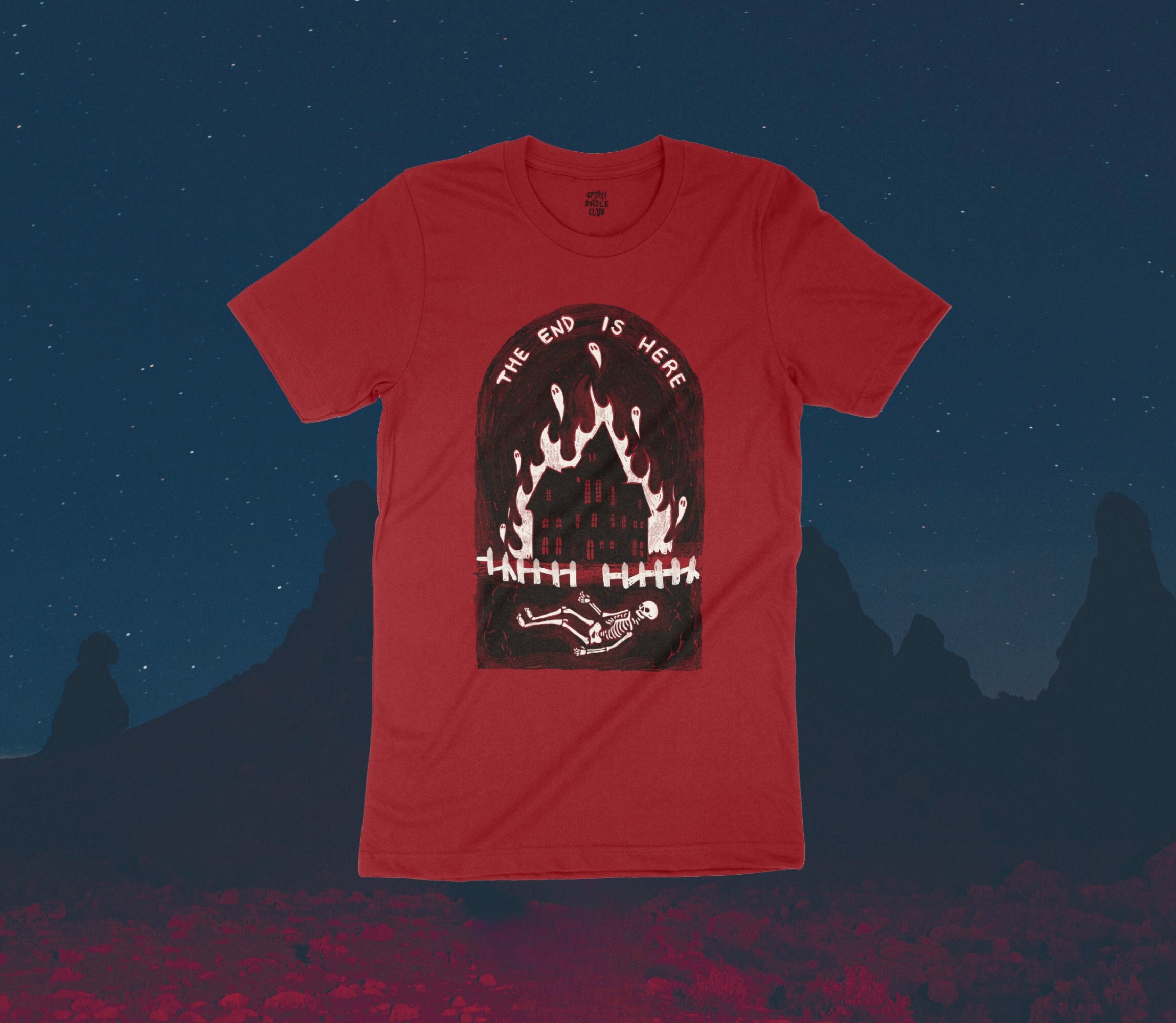 I KNOW THE END Tee - Punisher Inspired Phoebe Bridgers Skeleton T