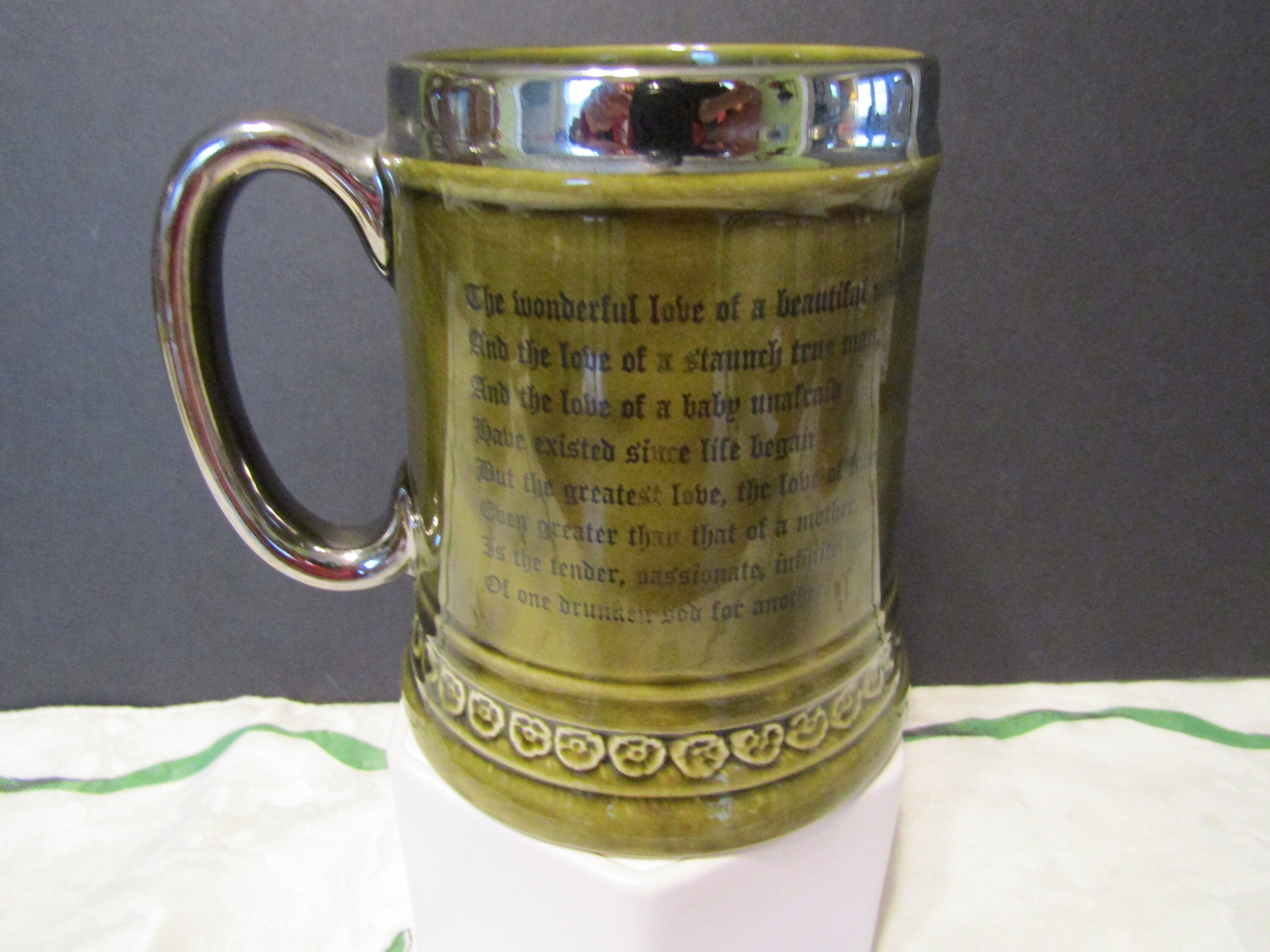 Princess House Earthenware Beer Mug With Drunk Love Poem Etsy